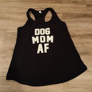 Black Dog Mom AF Tank top